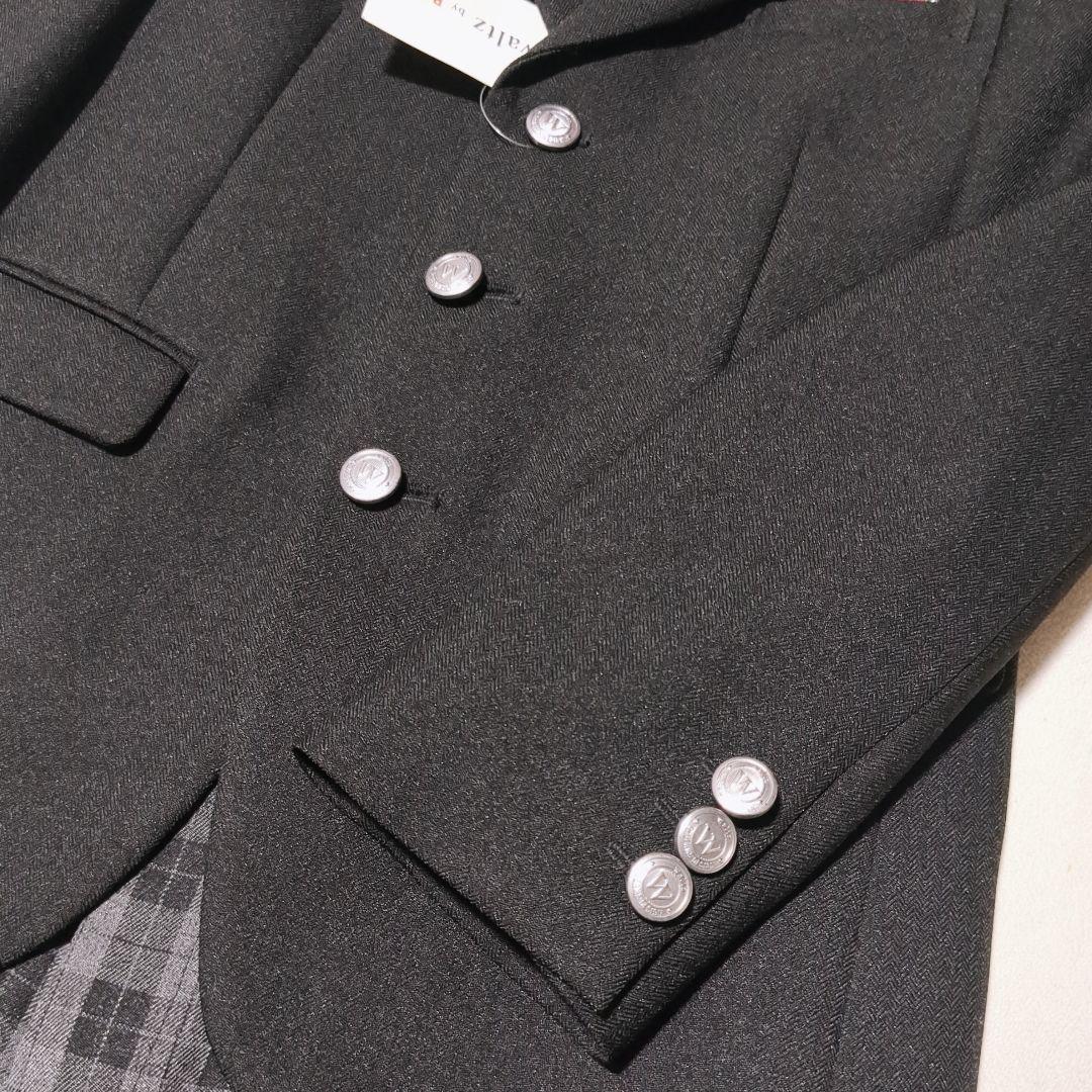 タグ付新品★ワルツバイビームスデザイン　3つ釦スーツ6点セット　130　ブラック