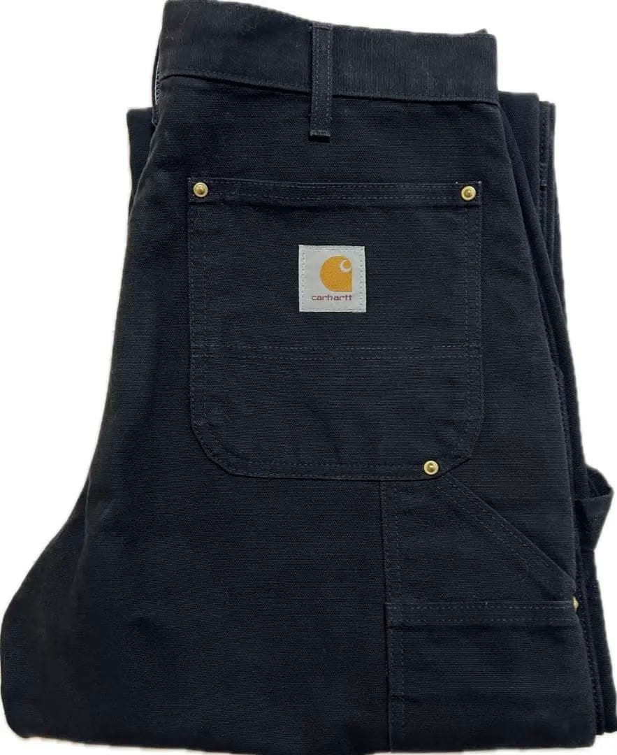 デッド 90s Carhartt カーハート ダブルニー 黒 ブラック USA製