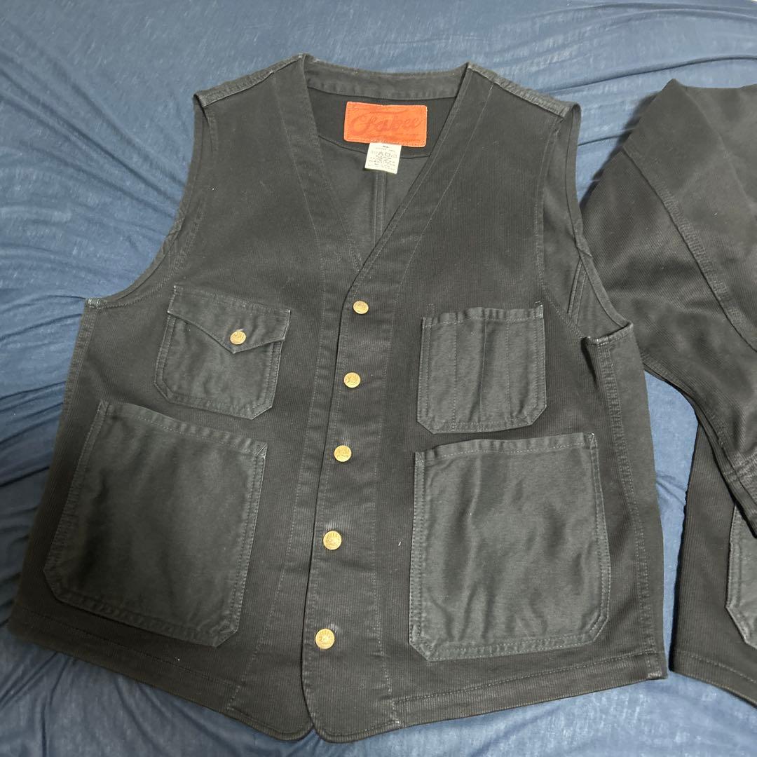 CALEE キャリーカバーオール ベスト パンツのスリーピースセット