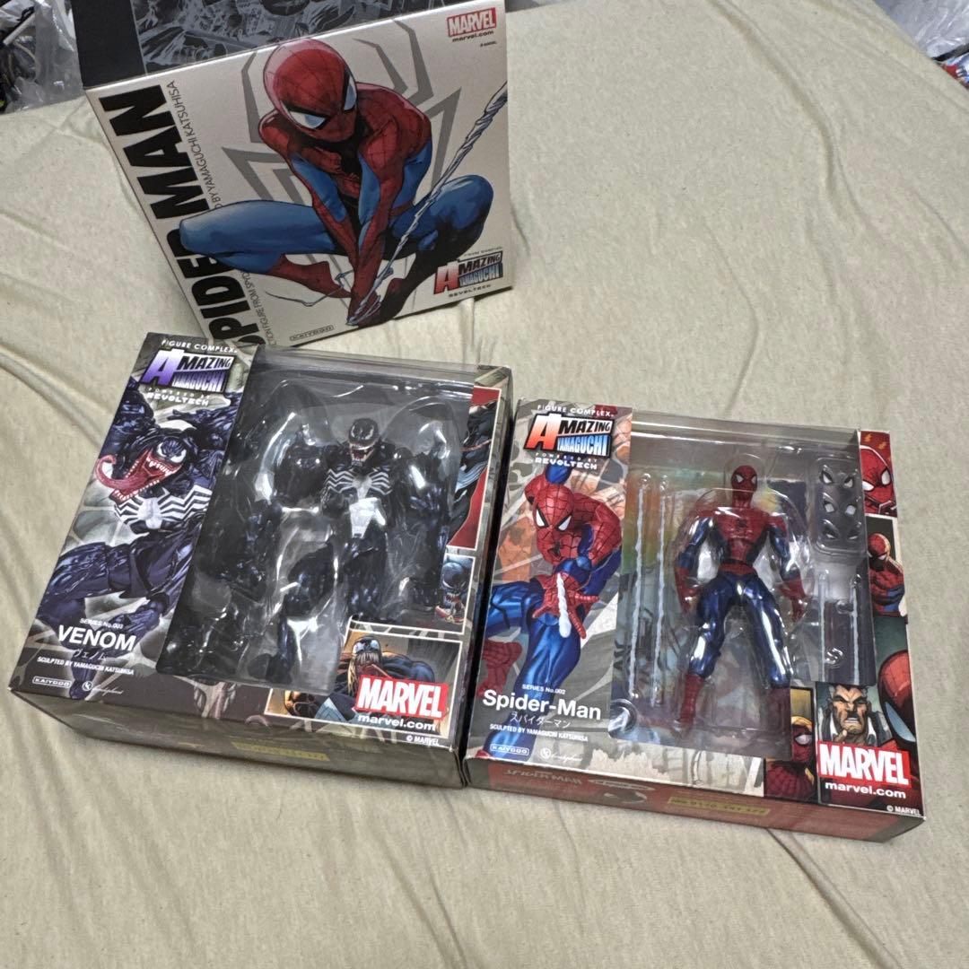 海洋堂　Yamaguchi アメイジングヤマグチ　スパイダーマン　ヴェノム