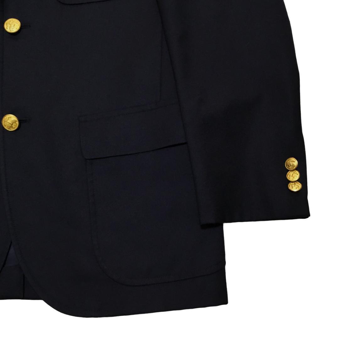 ブルックスブラザーズ 金ボタン 紺ブレザー 37SHT 3ボタン 段返り