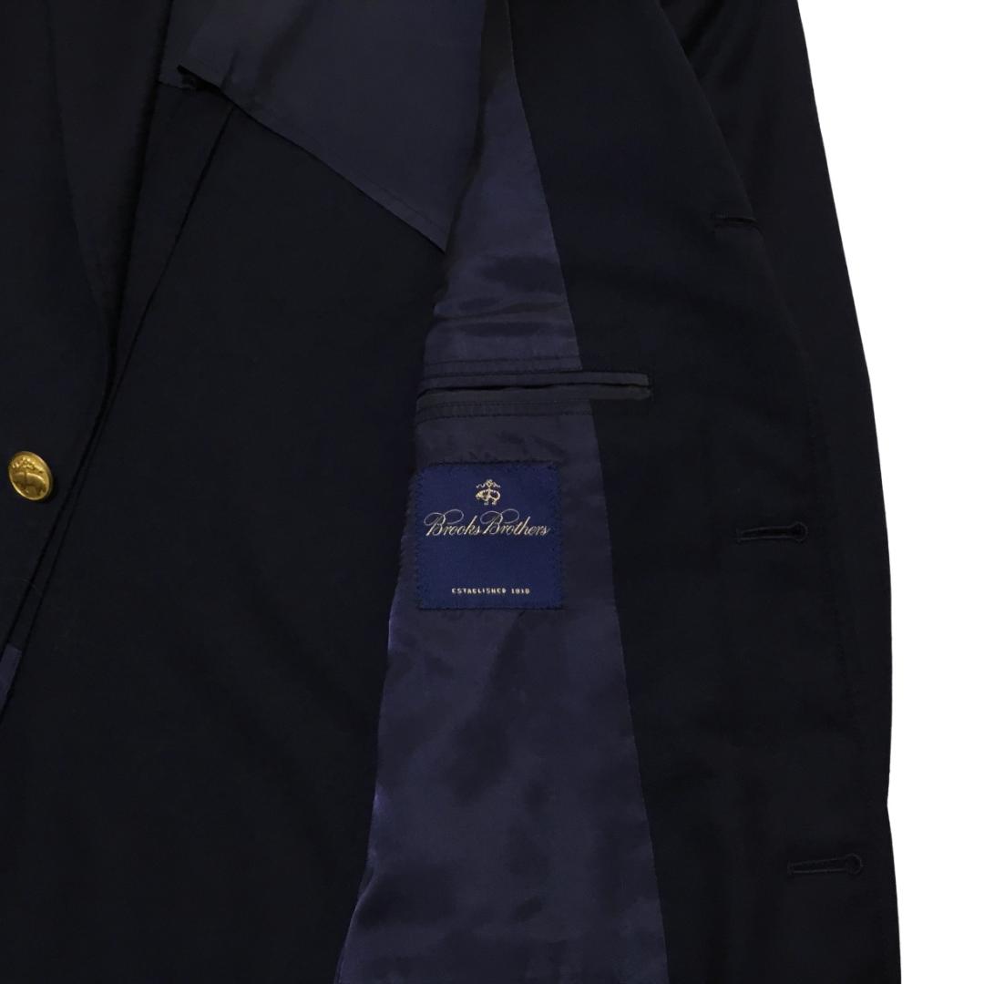 ブルックスブラザーズ 金ボタン 紺ブレザー 37SHT 3ボタン 段返り