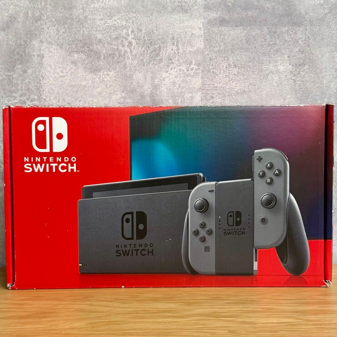 【極美品・動作確認済】Nintendo Switch 本体 グレー(オマケ付き)