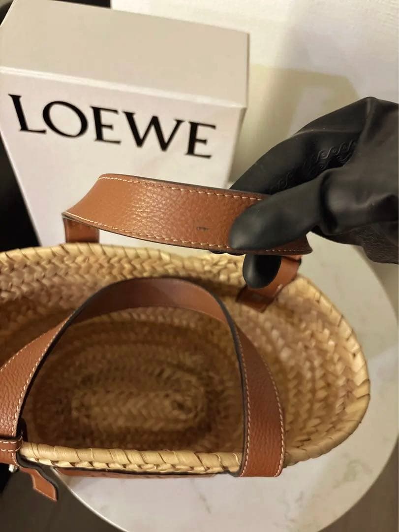 LOEWE ロエベ　バスケットバッグ　スモール　巾着袋付き