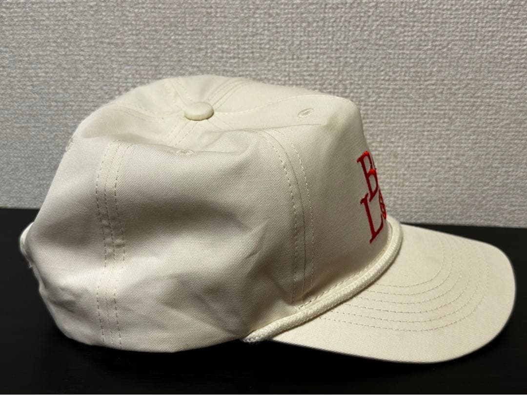 山田蓮　Born Losers 刺繍ロゴ キャップ ホワイト　古着　cap