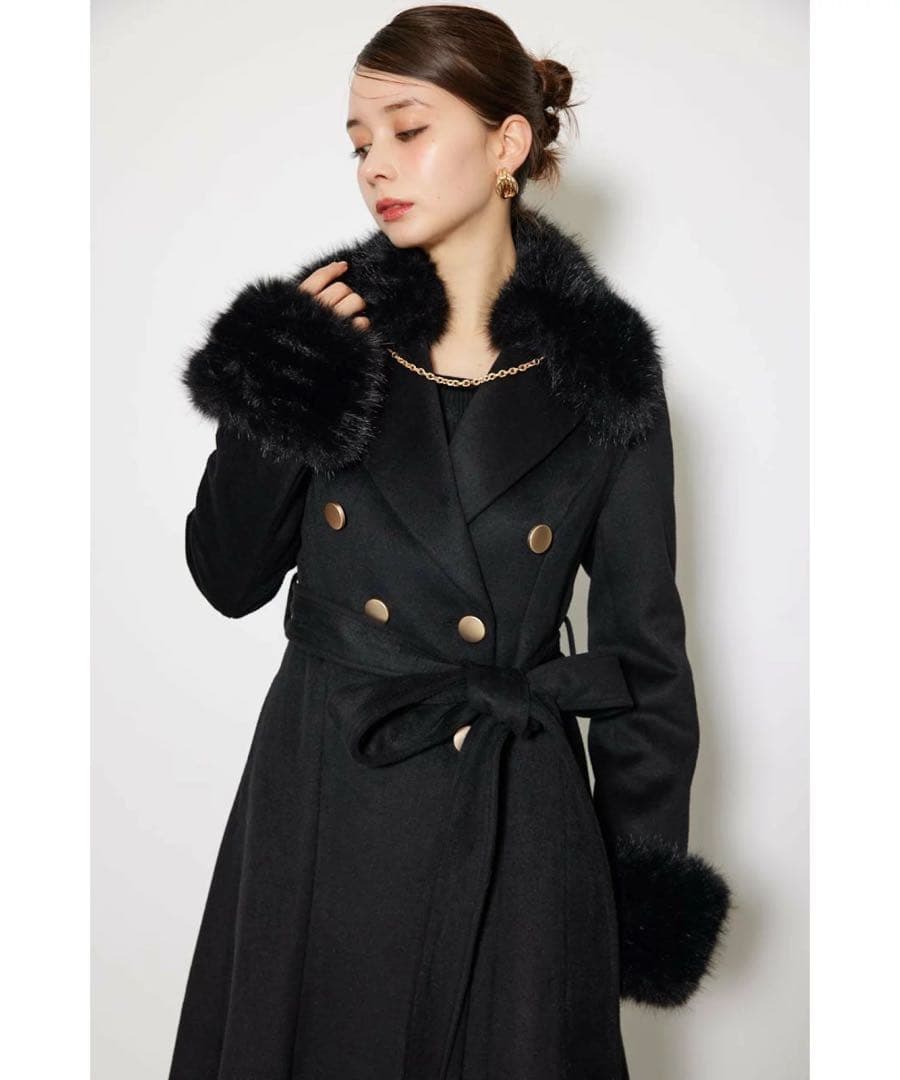 【新品 今期】リエンダ 2WAYラグジュアリーレディーコート　S