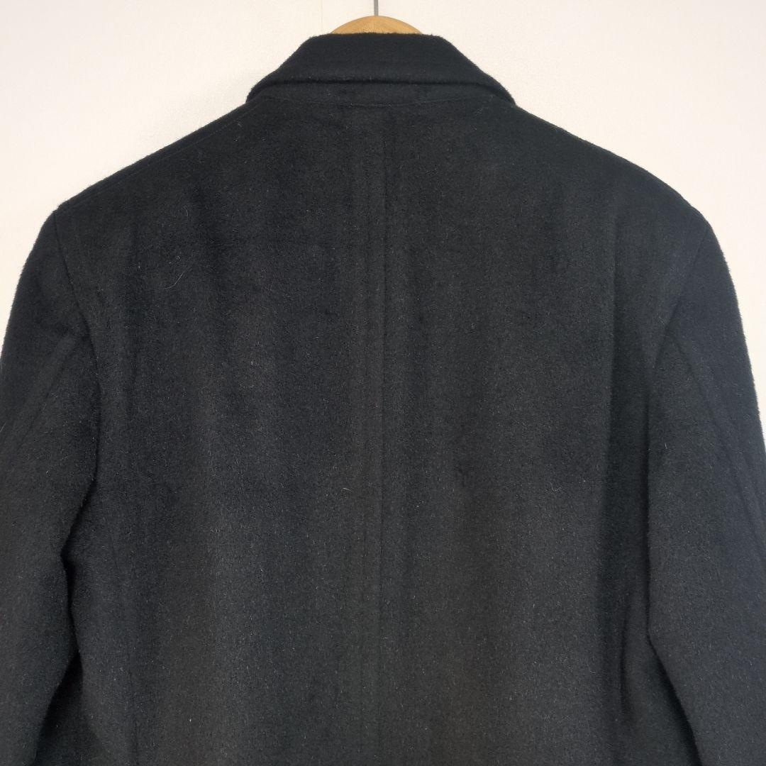 VISARUNO ロング ウールコート 黒