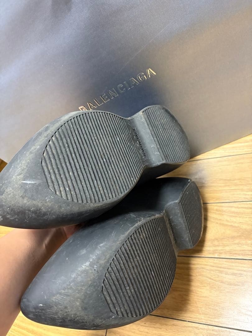 BALENCIAGA ブラック ラバーミュール