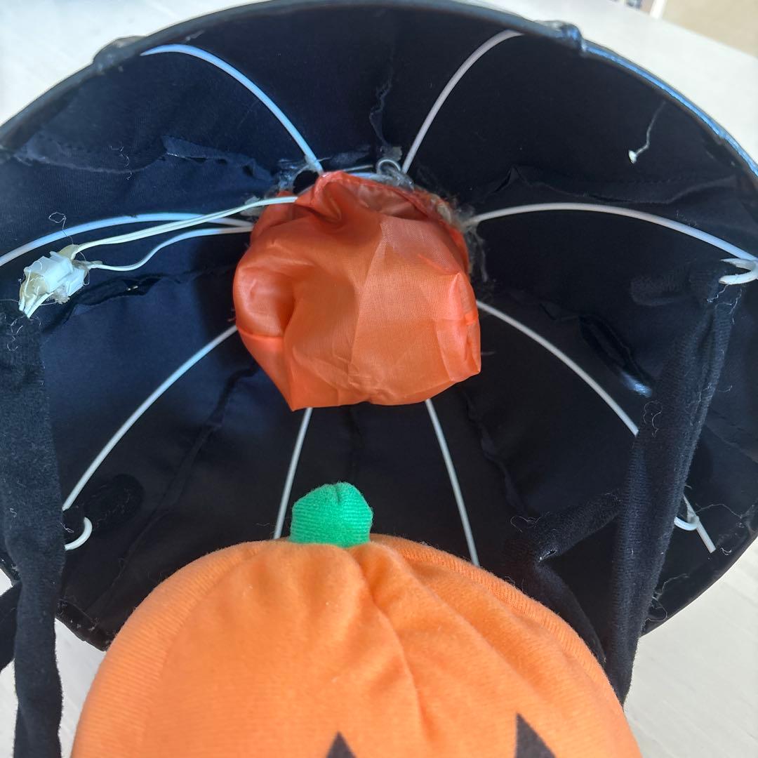 ハロウィン飾り　カボチャ　パラシュート　ハロウィン　電動　箱付き