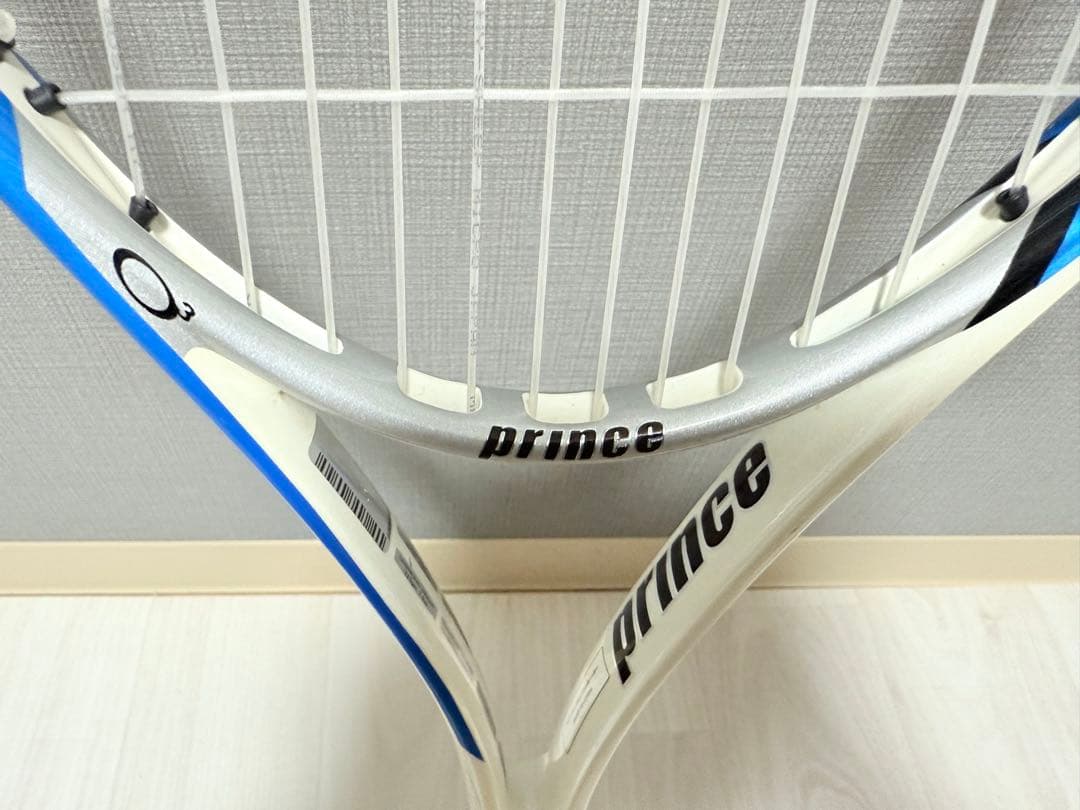 Prince O3 軟式テニスラケット ホワイト/ブルー