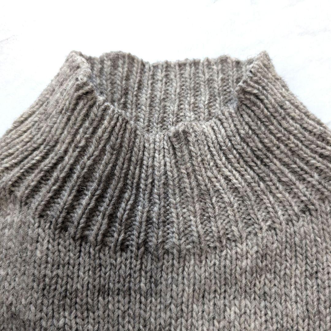 Utilité ハイネックニットベスト ウール グレージュ ユティリテ