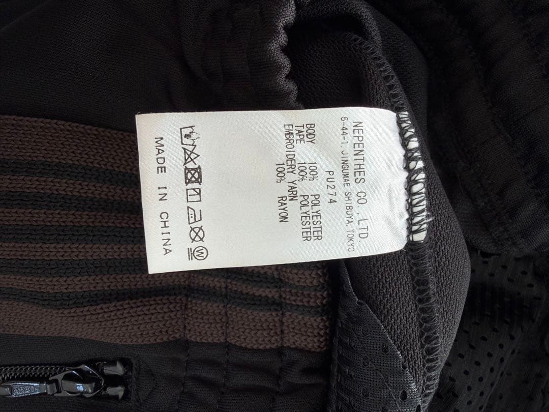 【Needles】 ブラック ナロートラックパンツ XS 【正規品】