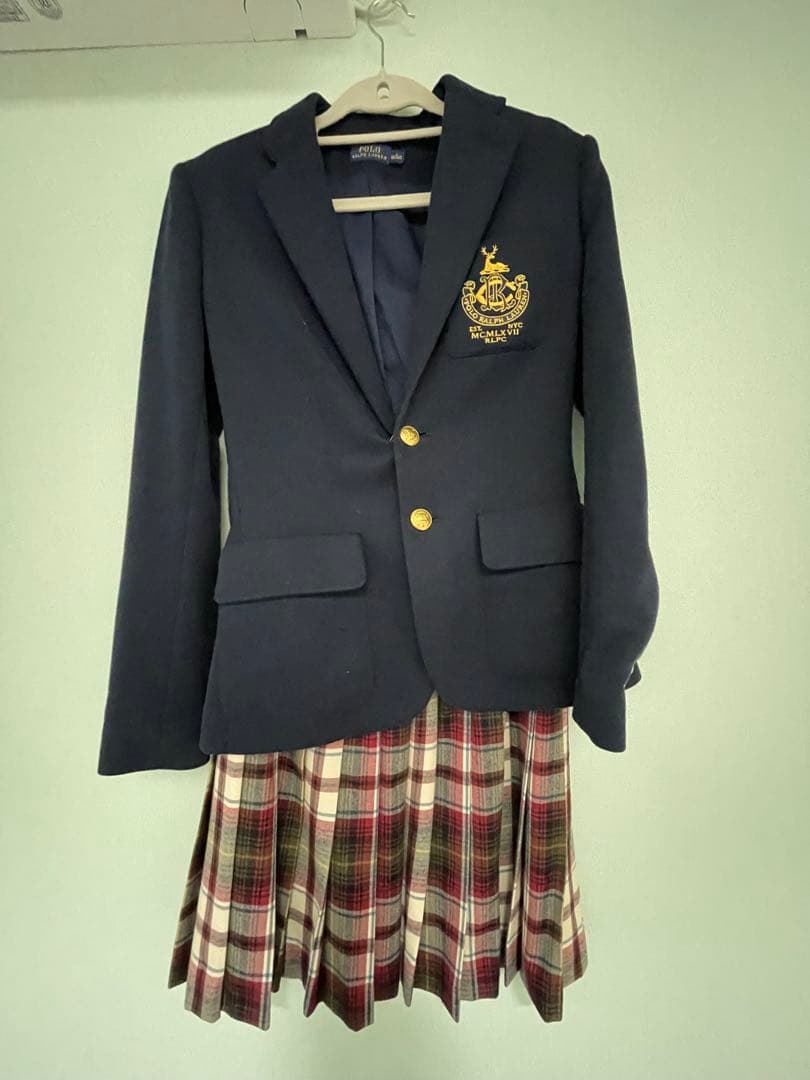 Ralph Lauren ネイビー ブレザーとスカートセット160 卒業式女子