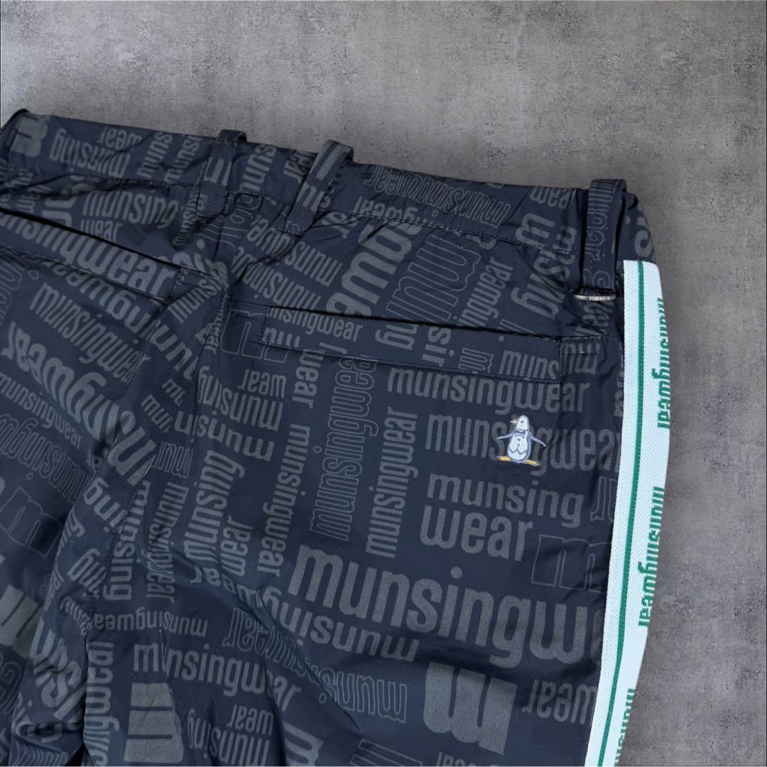美品 Munsingwear マンシングウェア 中綿 入りパンツ ブラック 82