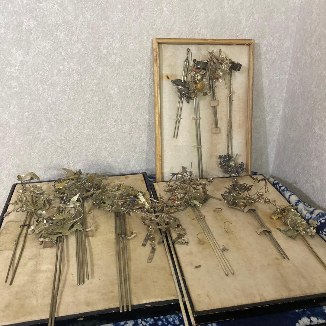 クリスマスセール　櫛細工　珊瑚　鶴亀