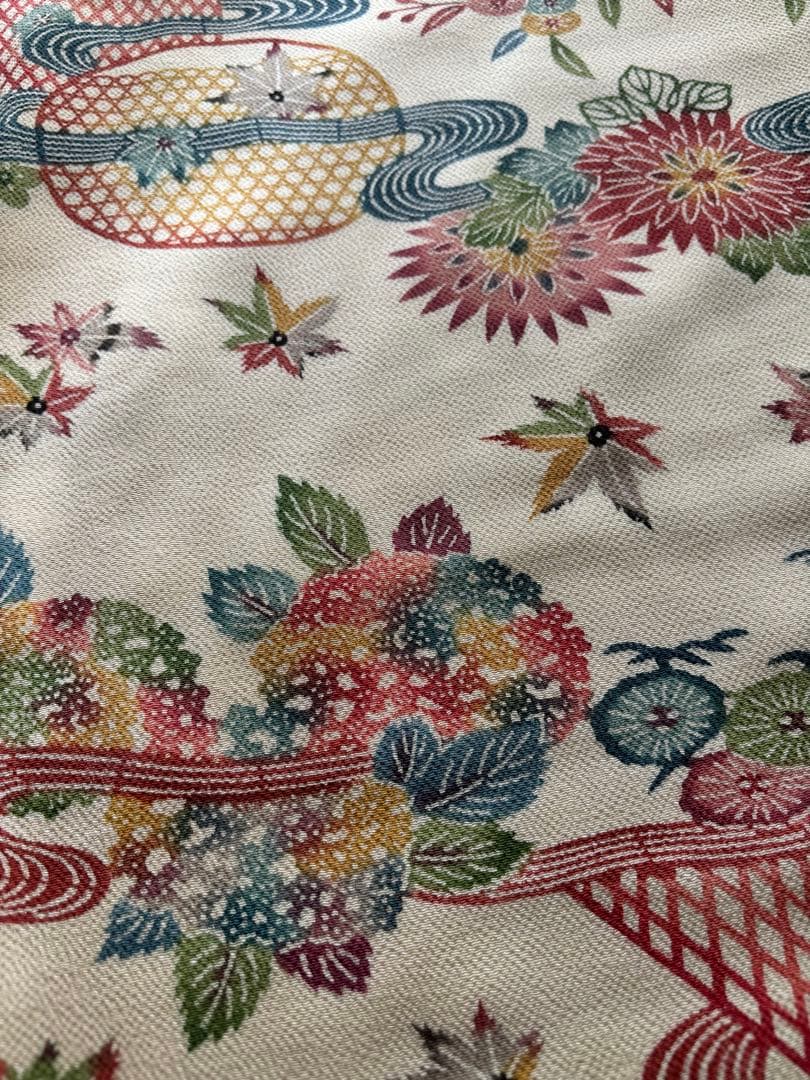 中振袖作り帯フルセット京紅型　ハーフ成人式　十三参り　袴にも合います　小柄な方