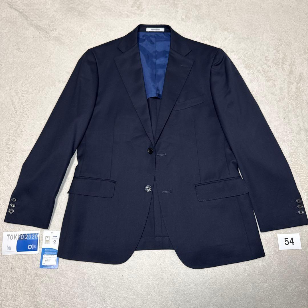 54 未使用　春夏　AOKI アオキ　スーツ　ネイビー　東京2020 AB5