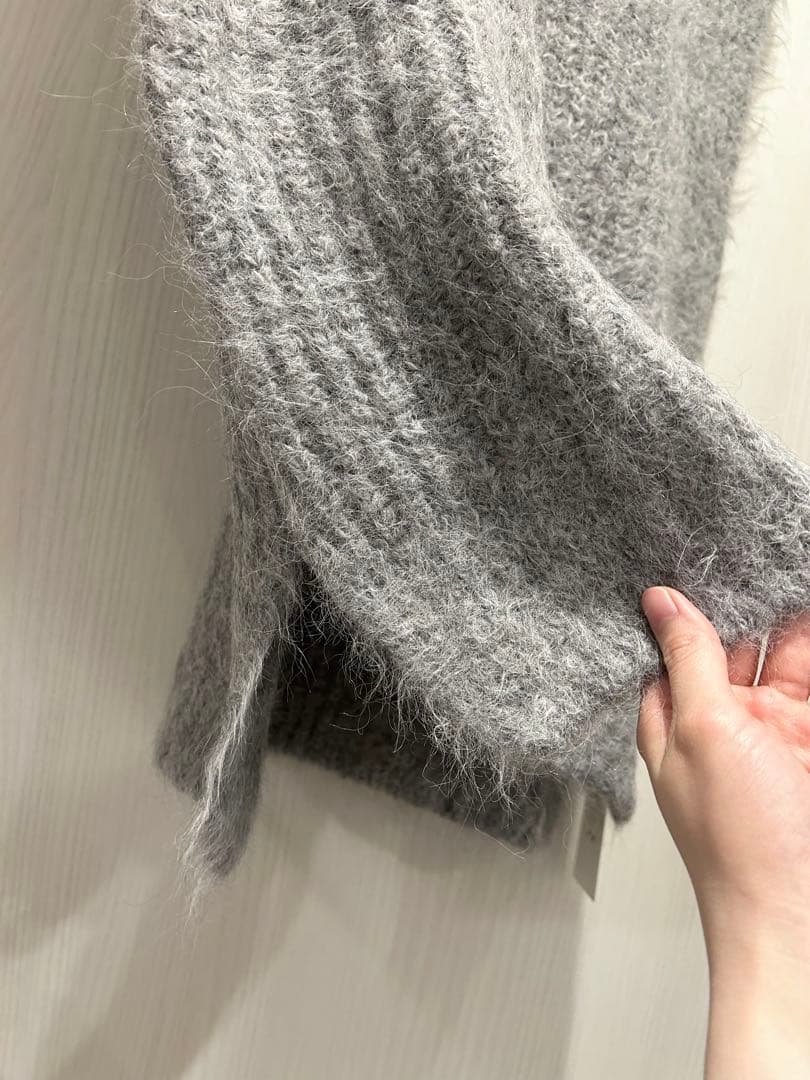 【ATON】ALPACA FUR　Ｖネックベスト