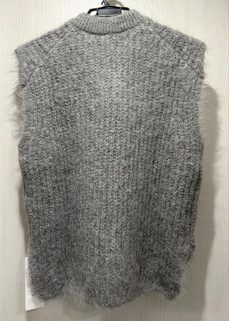 【ATON】ALPACA FUR　Ｖネックベスト