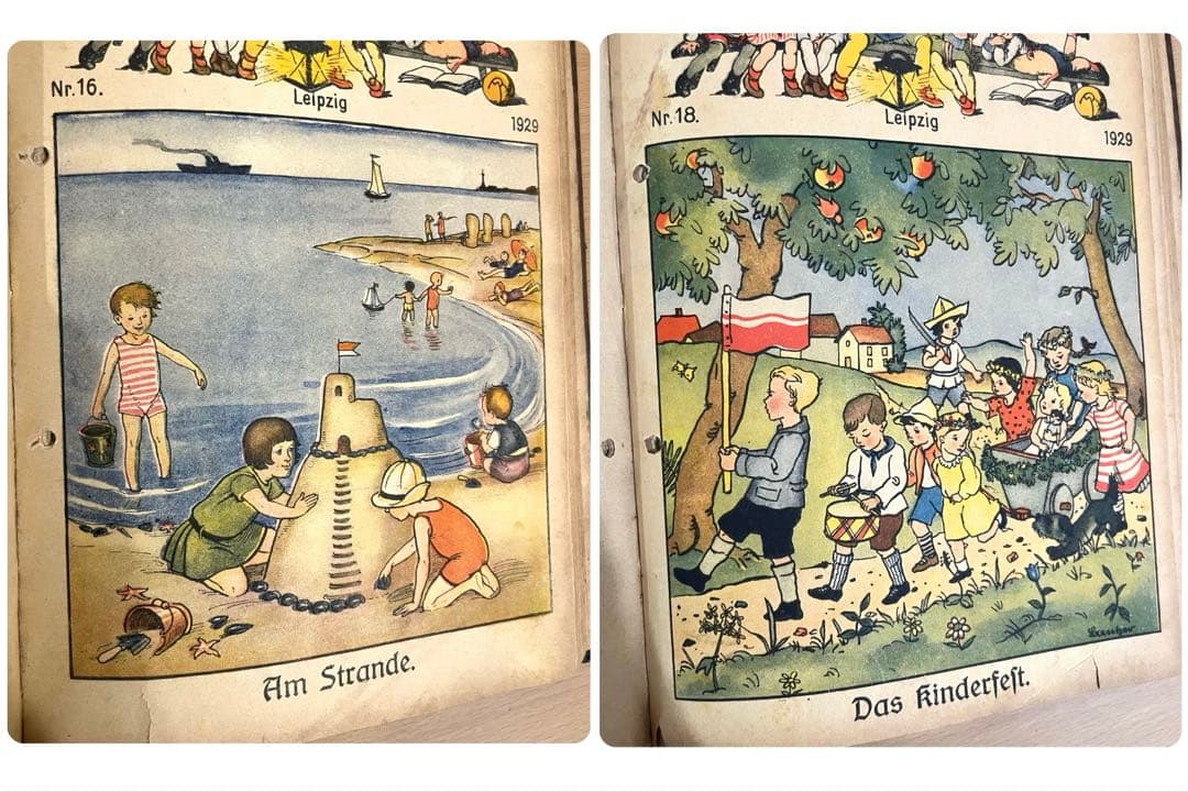 NO334希少 古書 アンティーク 洋書 ドイツ 児童書 絵本 ビンテージ 雑誌