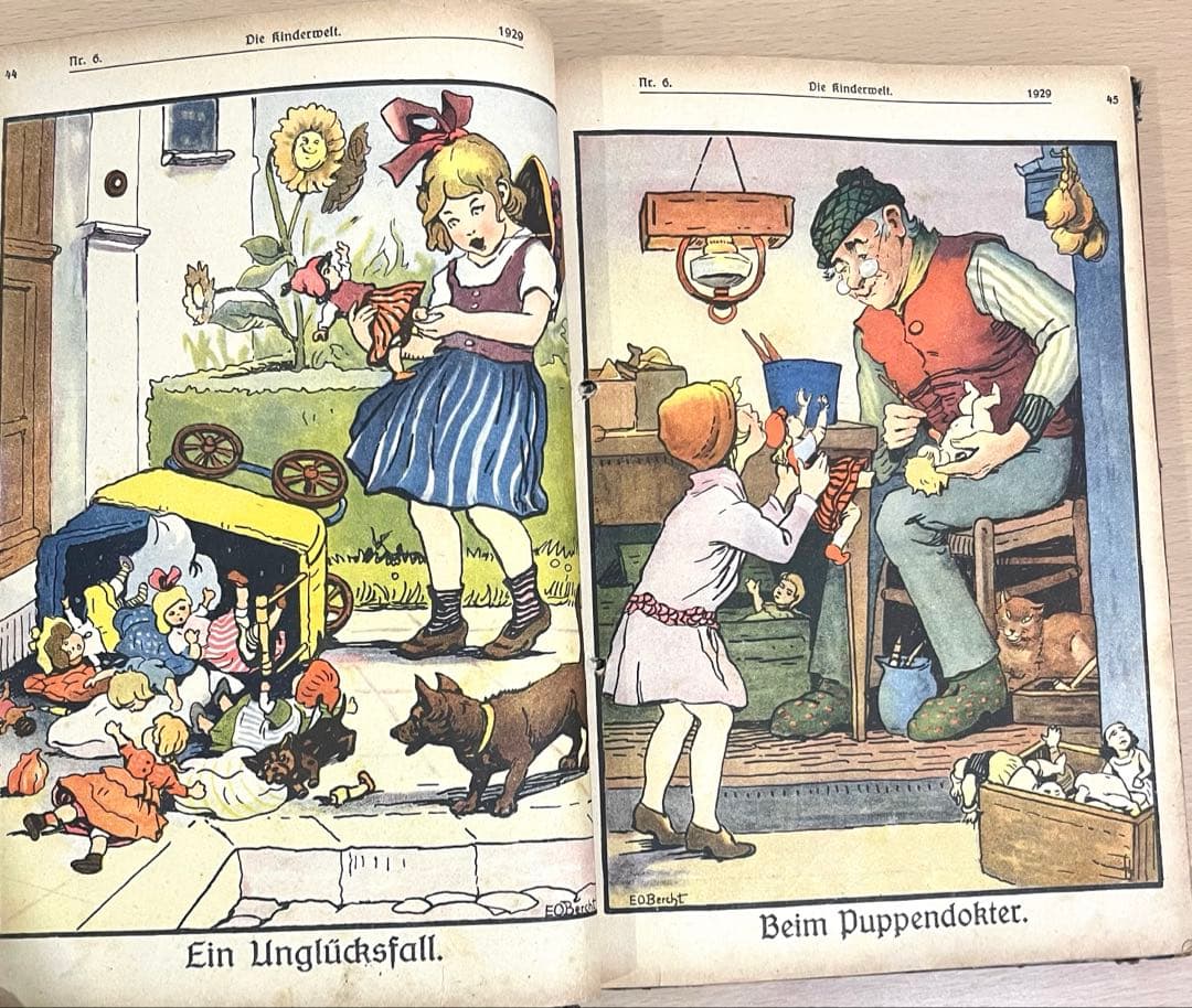 NO334希少 古書 アンティーク 洋書 ドイツ 児童書 絵本 ビンテージ 雑誌