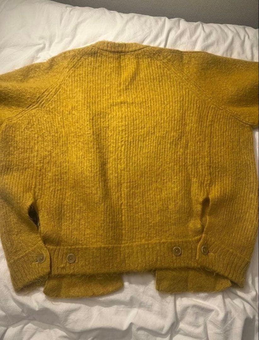 【極美品】stein Kid Mohair Cardigan S yellow