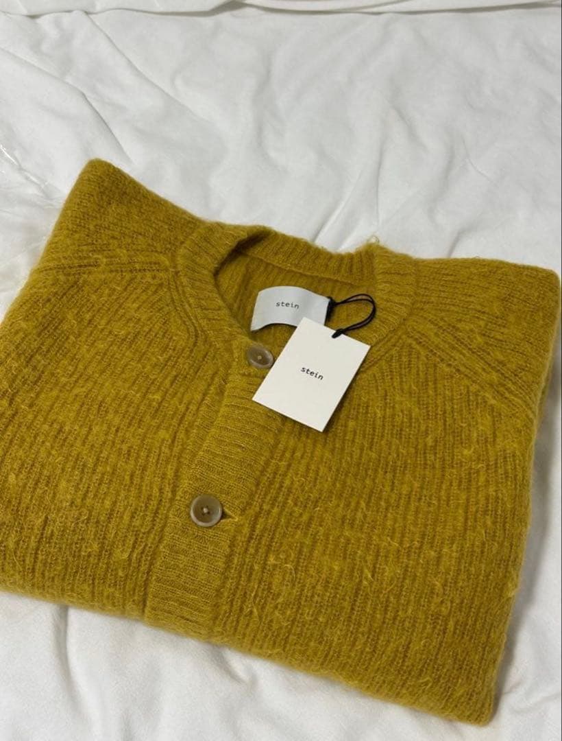 【極美品】stein Kid Mohair Cardigan S yellow