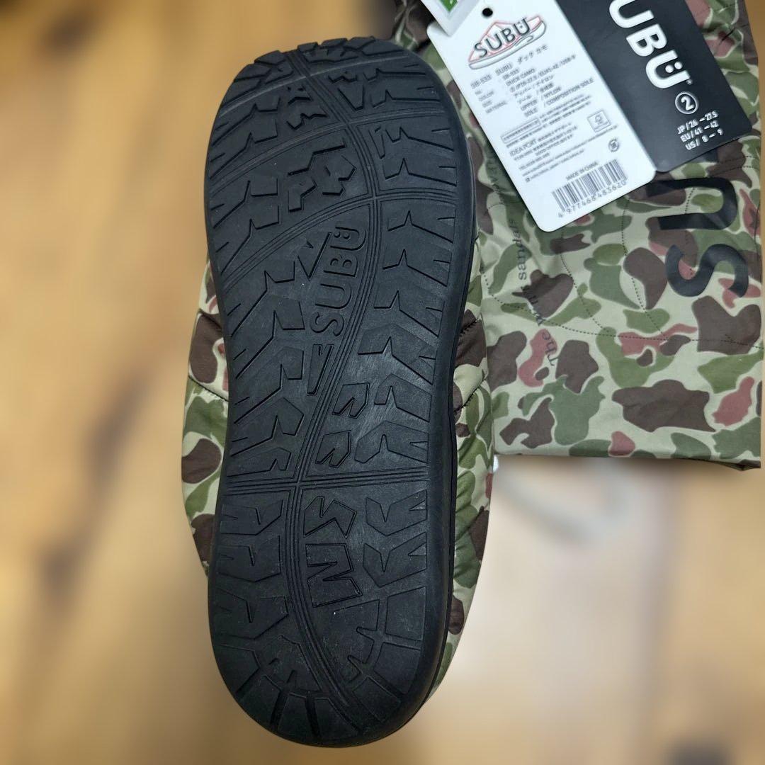 未使用　SUBU SB-533 迷彩　カモ　サボ　サンダル