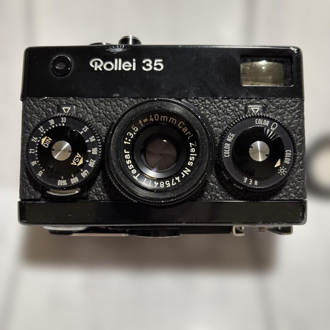Rollei 35 コンパクトフィルムカメラ ストロボ、UVフィルターセット