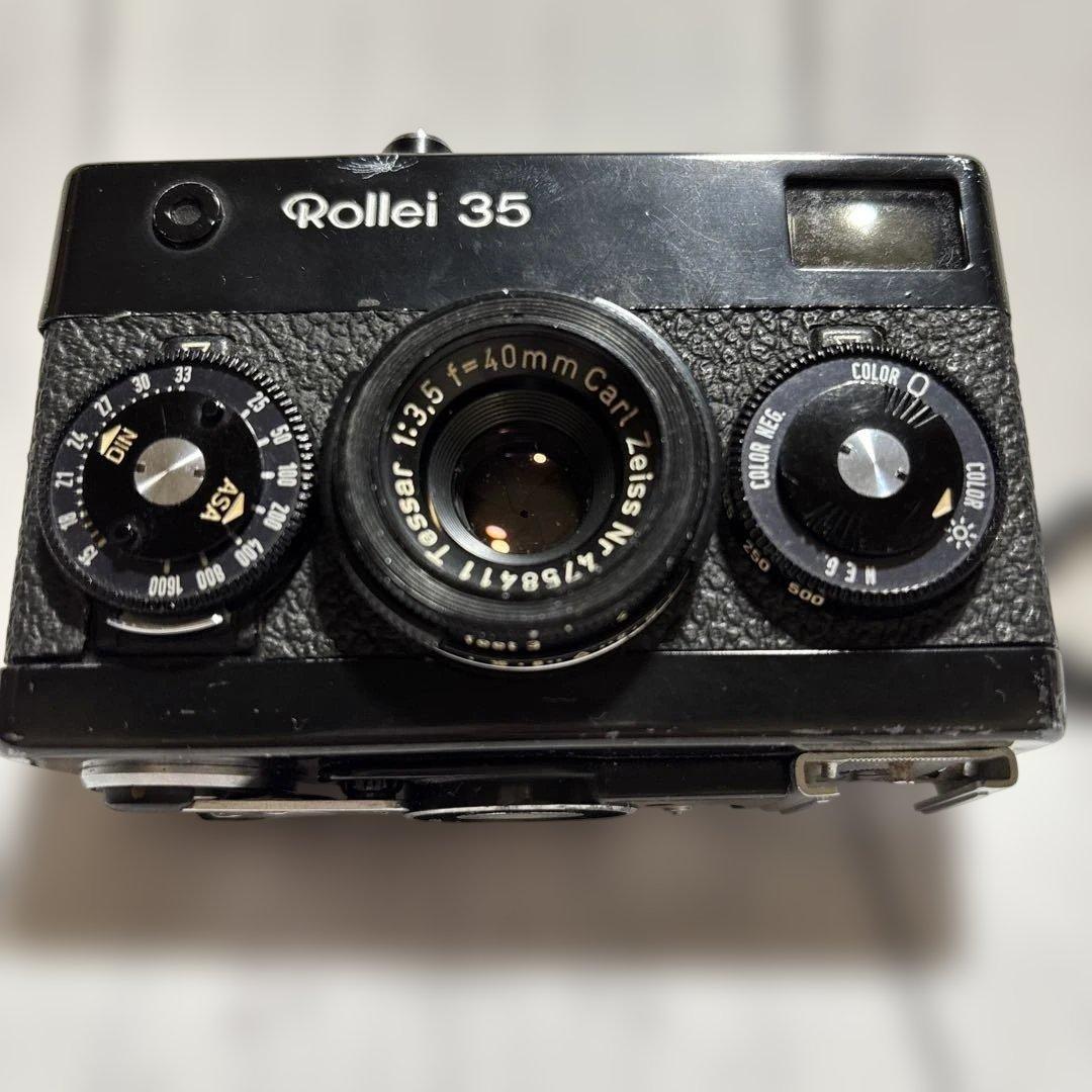 Rollei 35 コンパクトフィルムカメラ ストロボ、UVフィルターセット