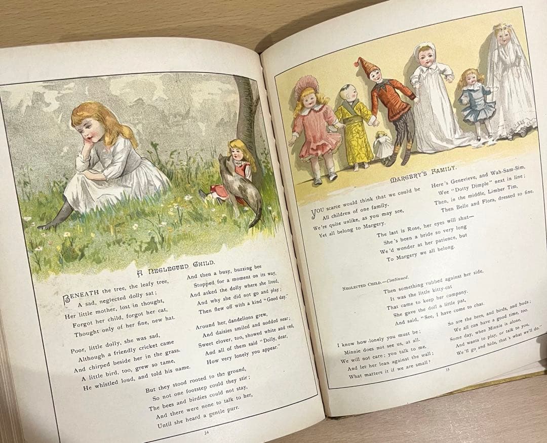 N o.380 希少 アンティーク 洋書 絵本 ビクトリアン 児童書 童謡