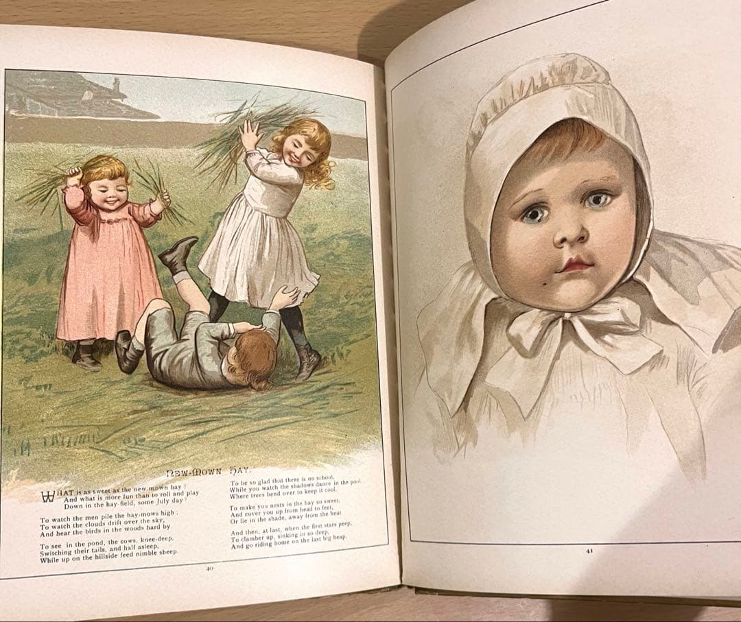 N o.380 希少 アンティーク 洋書 絵本 ビクトリアン 児童書 童謡