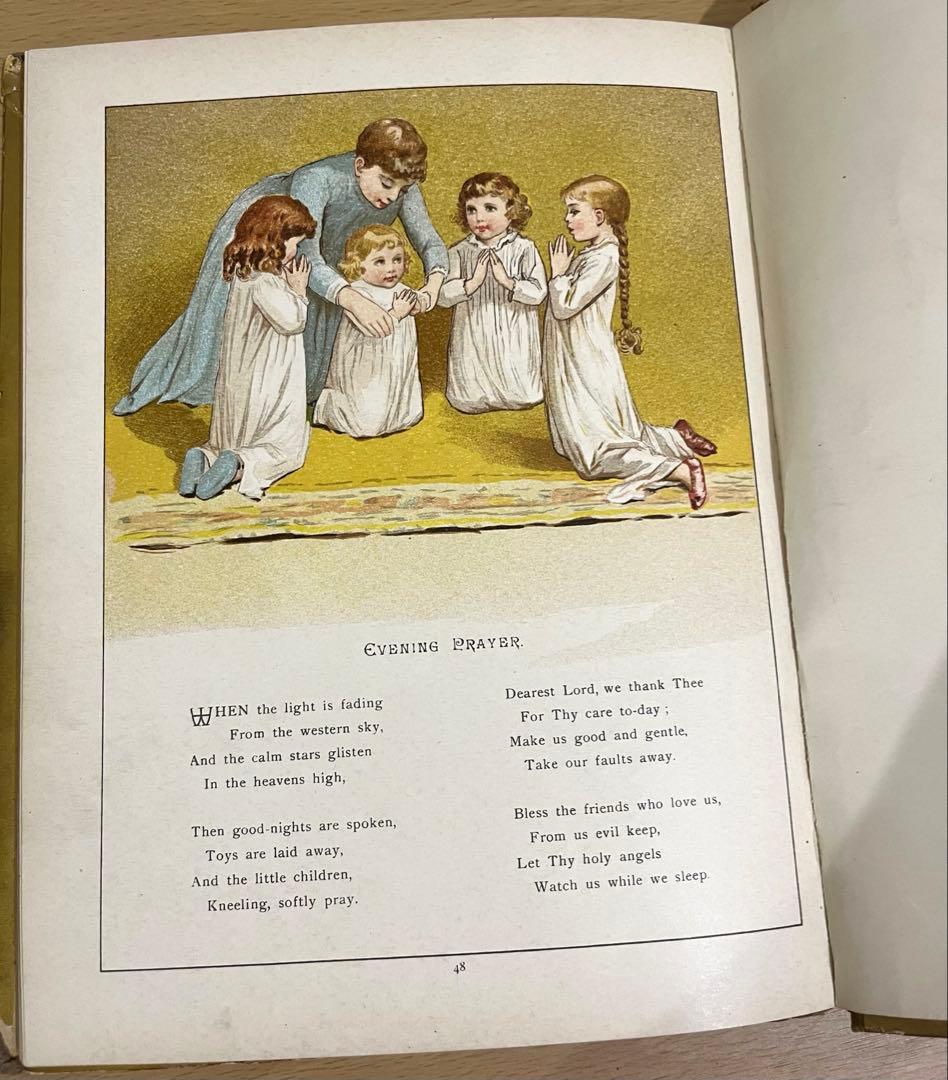 N o.380 希少 アンティーク 洋書 絵本 ビクトリアン 児童書 童謡