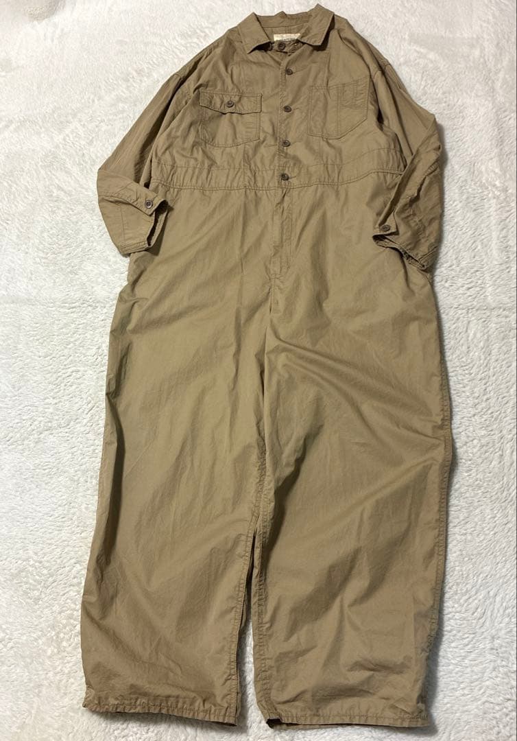 BEAMS BOY ビームスボーイ　ビックワークオールインワン　ベージュ