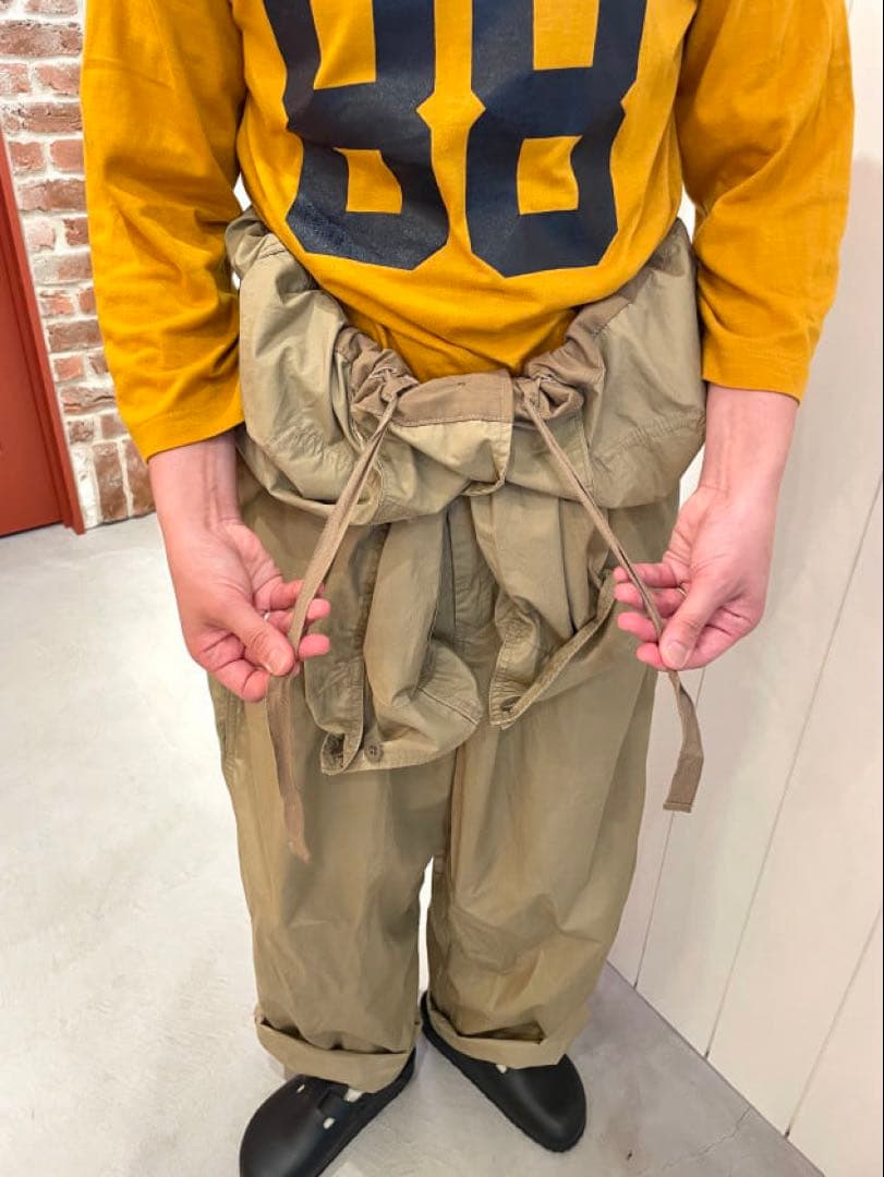 BEAMS BOY ビームスボーイ　ビックワークオールインワン　ベージュ