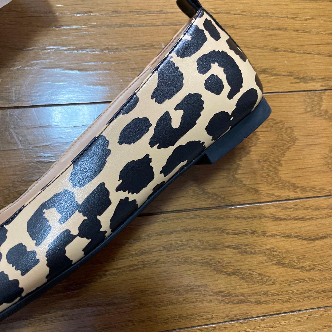 coachコーチ新品ウェンディバレエシューズレオパード柄フラットパンプス