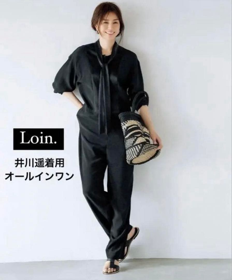 【Loin.】井川遥着用オールインワン、ブラック38