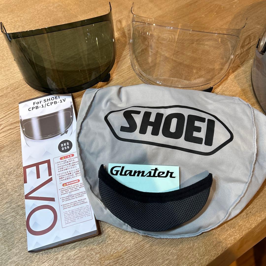 SHOEI　GLAMSTER バサルトグレー　XL フォトクロミックシールド付き