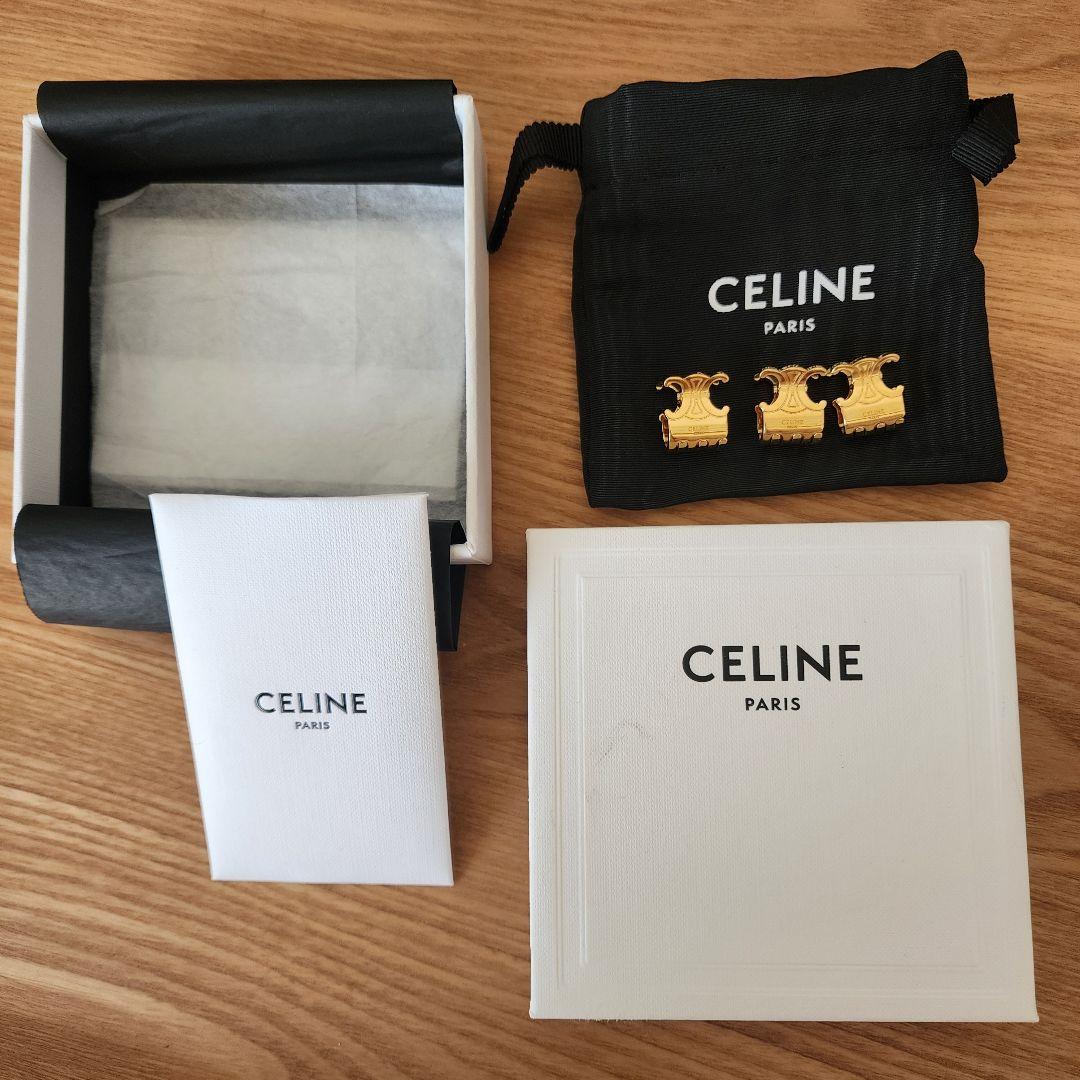 CELINE トリオンフ ヘアクリップセット