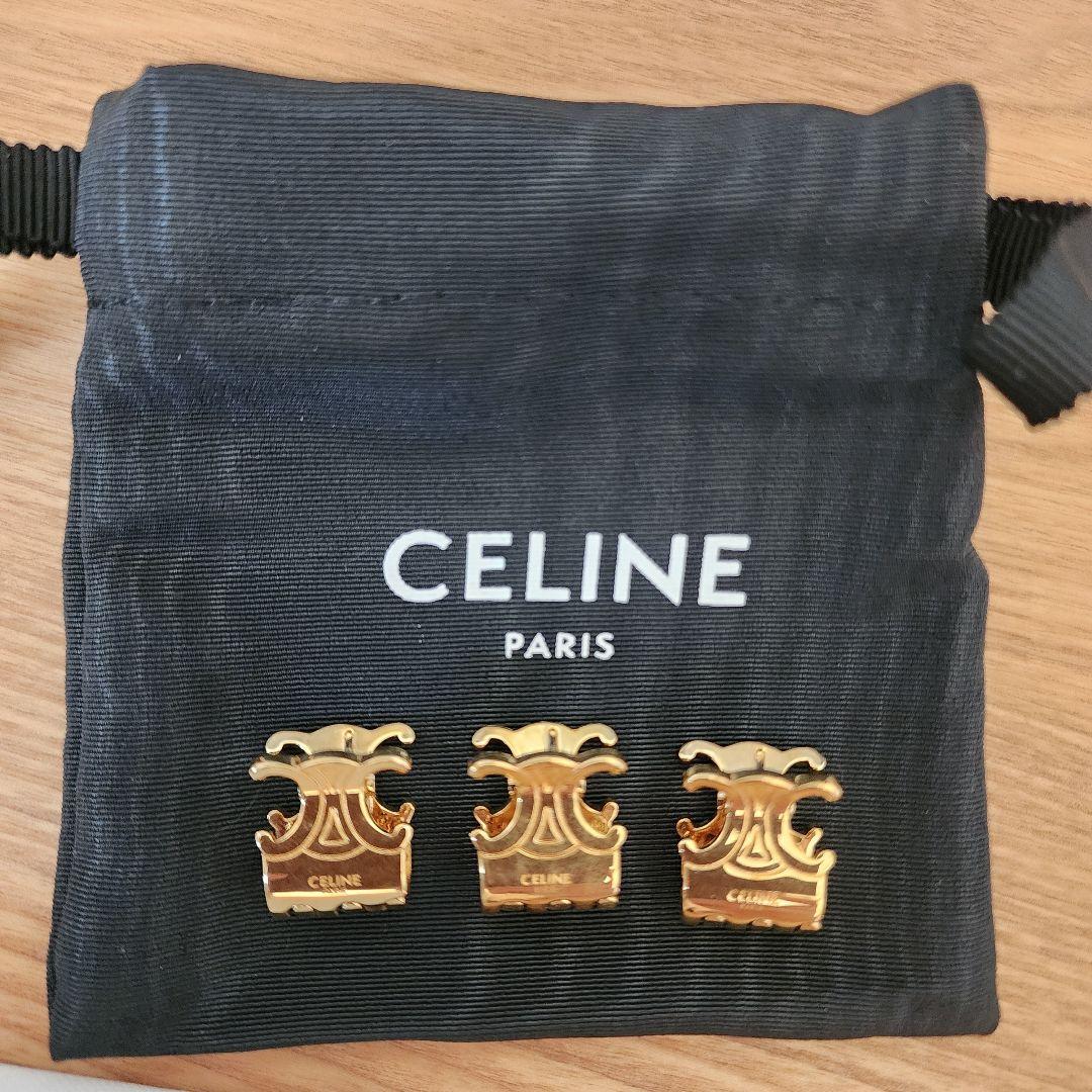 CELINE トリオンフ ヘアクリップセット
