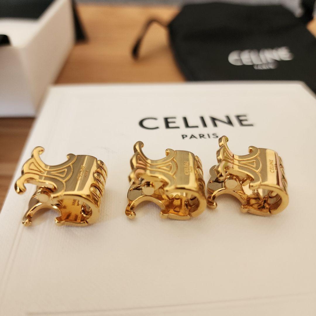 CELINE トリオンフ ヘアクリップセット