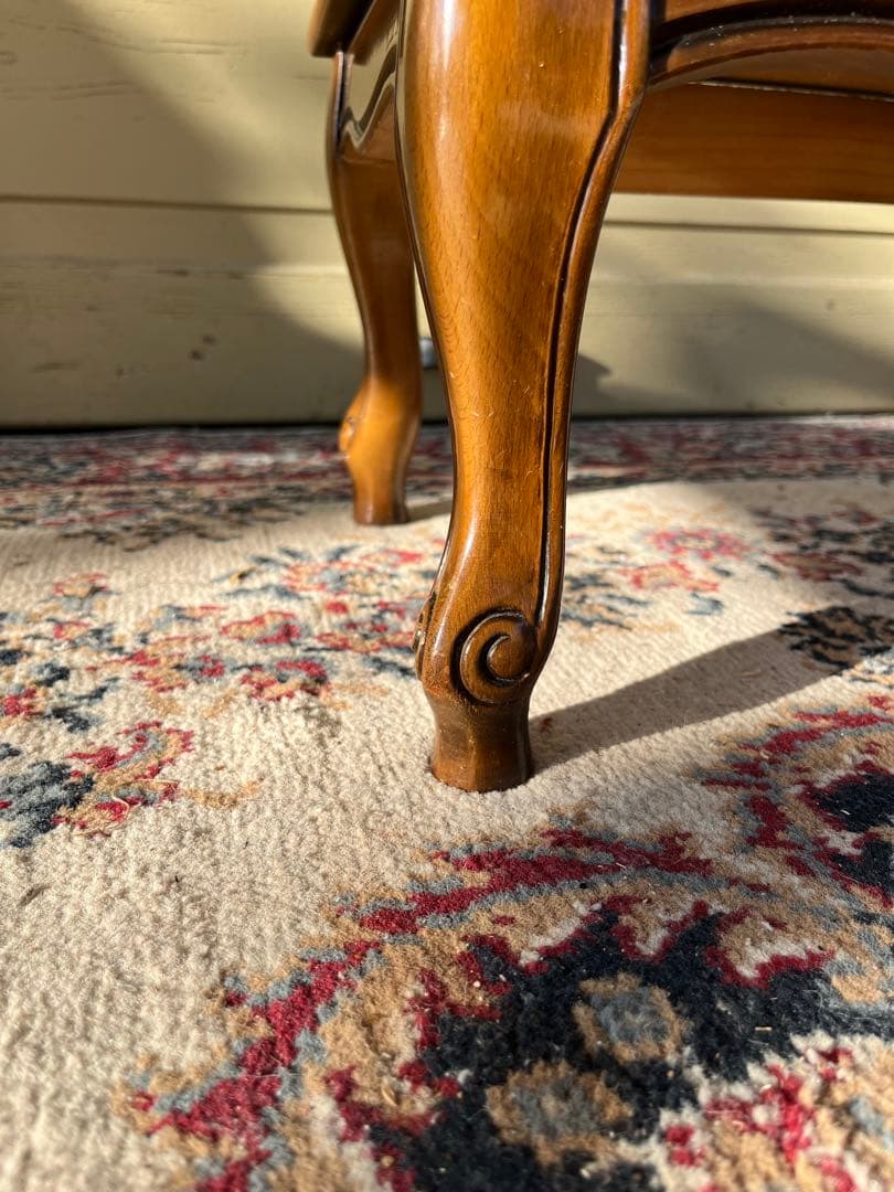 ヨーロピアン コンソールチェスト スリム 猫脚 鍵付属 ナチュラルブラウン