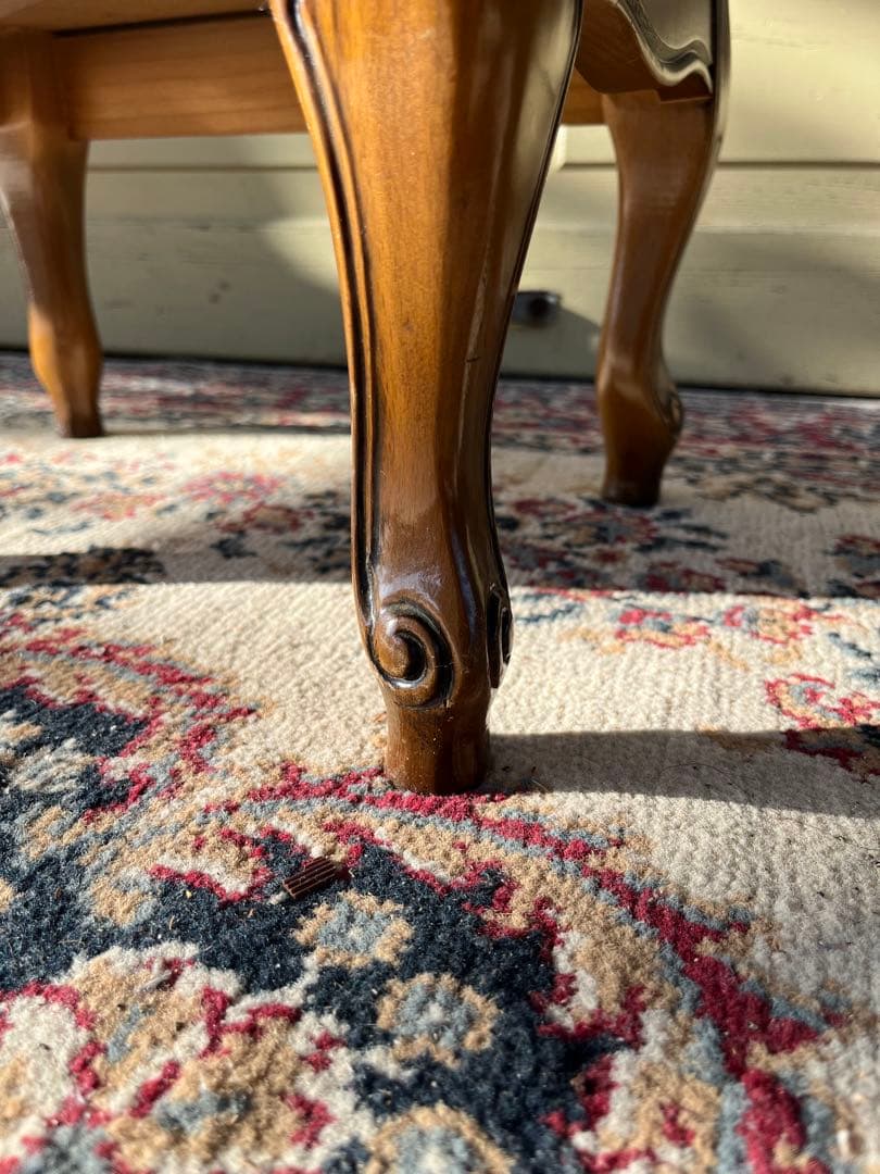 ヨーロピアン コンソールチェスト スリム 猫脚 鍵付属 ナチュラルブラウン