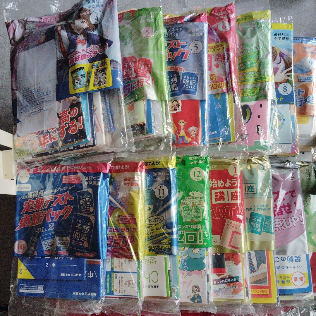 Benesse進研ゼミ中2講座スタンダード4月から3月号2024〜2025年分