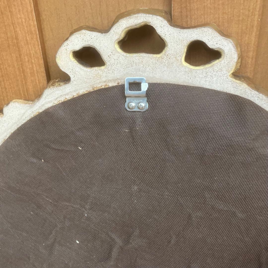 アンティークミラー 金彩色 イタリア製 ヴィンテージ 年代物 貴重品　ゴールド