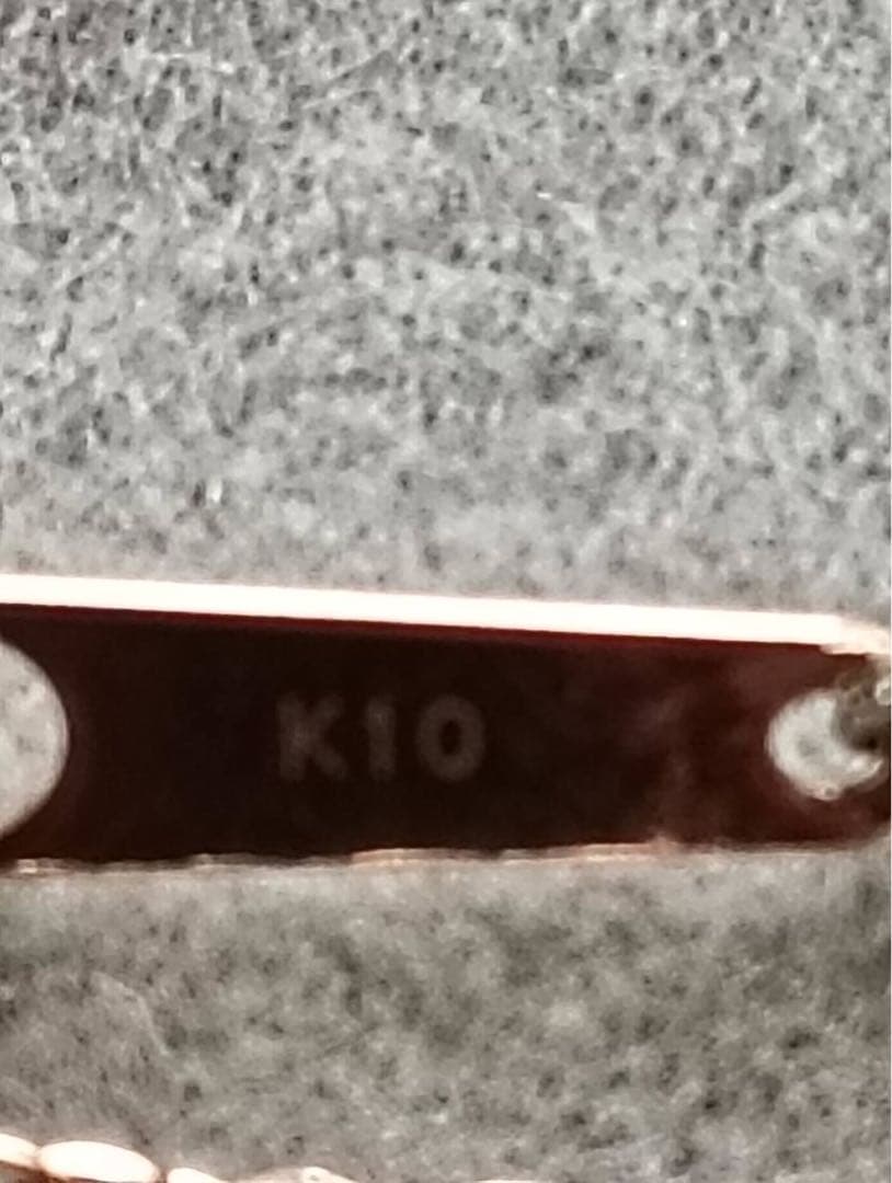 agete アガット K10 PG スライドアジャスターチェーン 50cm