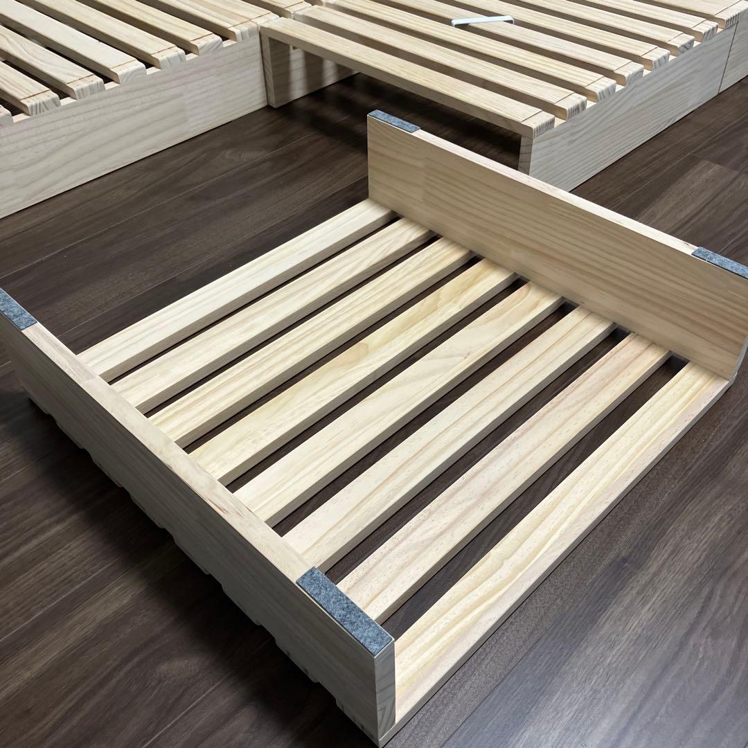 天然木パレットベッド　タンスのゲン