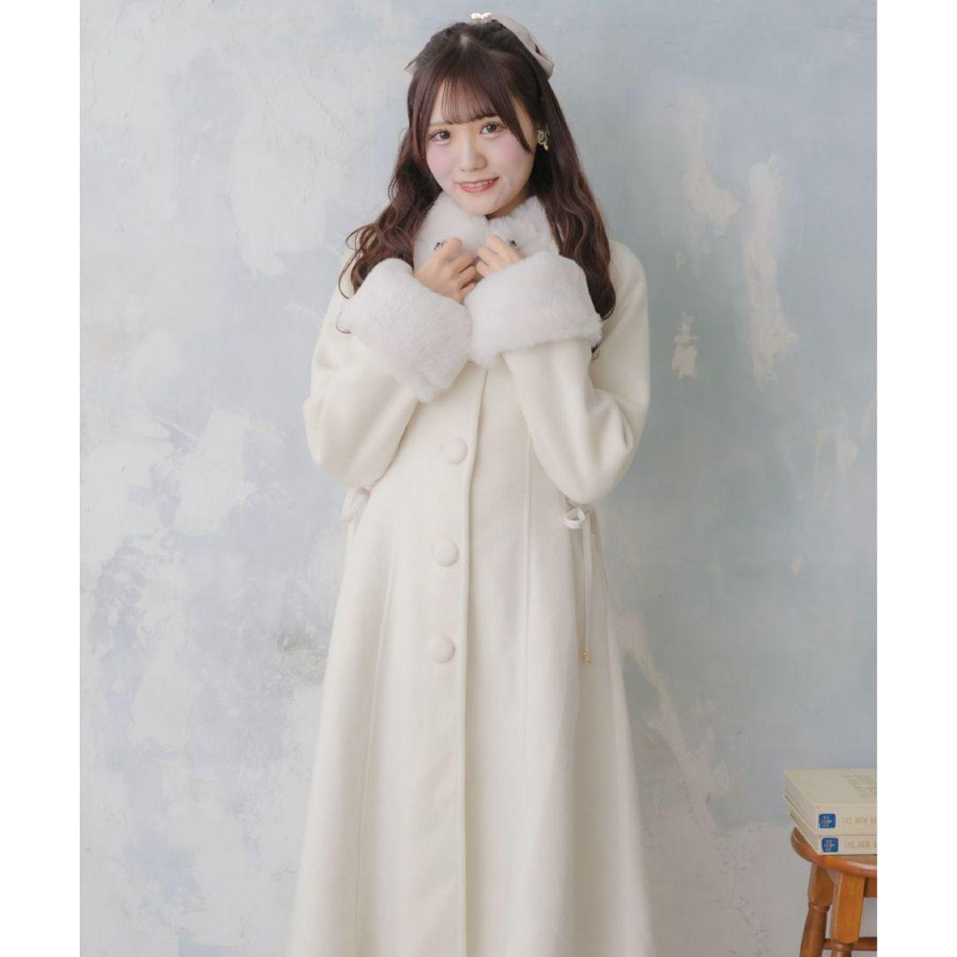 couture BY ROJITA ウエストレースアップロングコート ロジータ