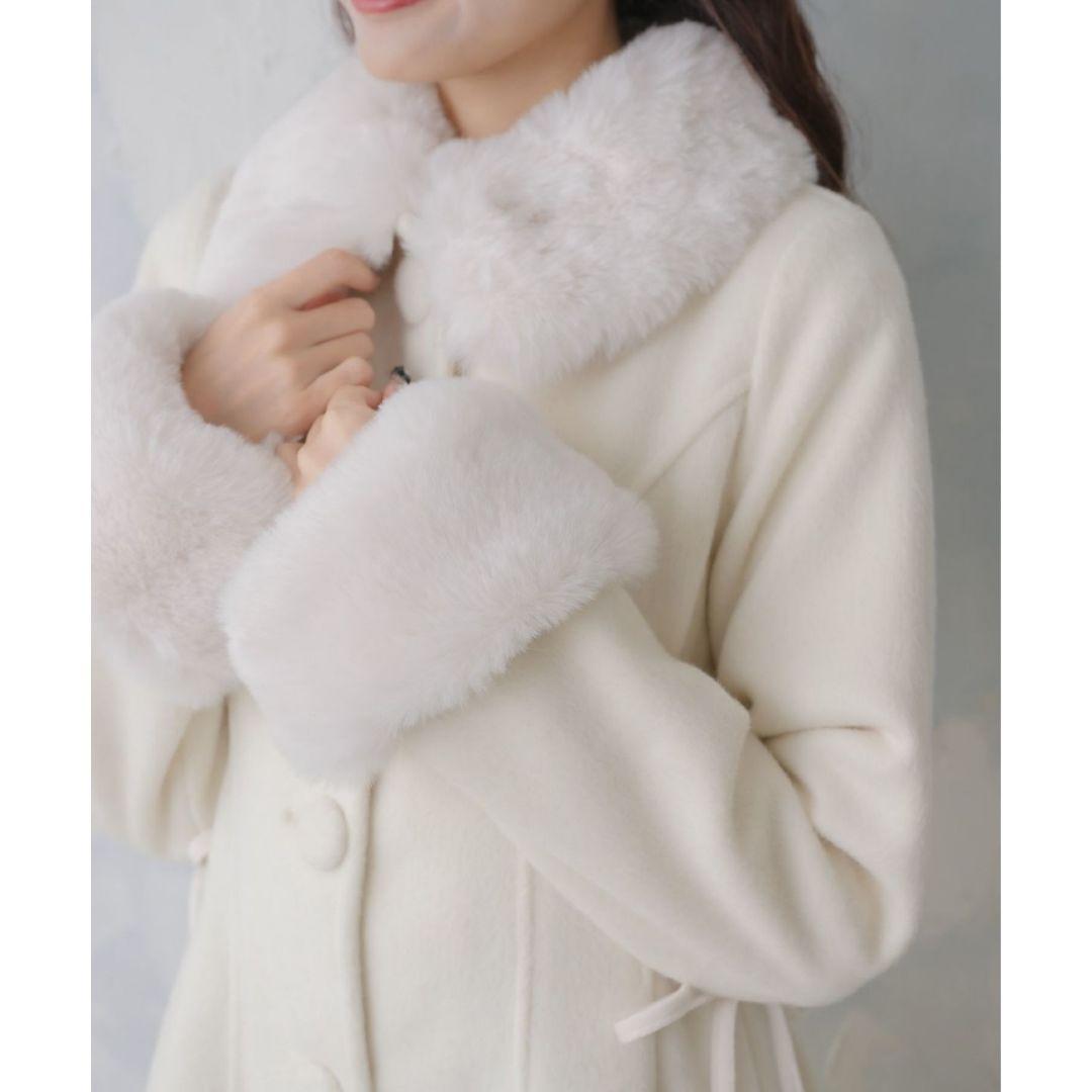 couture BY ROJITA ウエストレースアップロングコート ロジータ