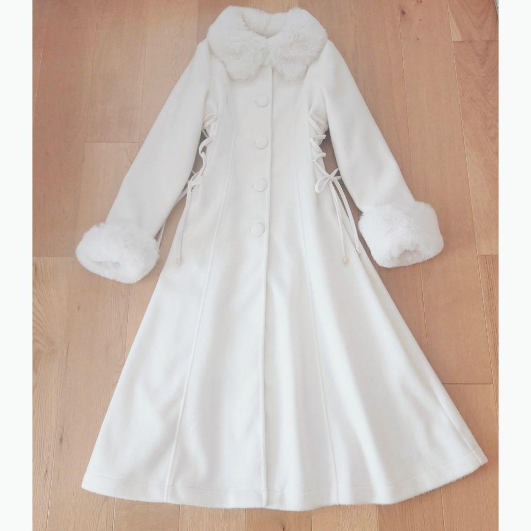 couture BY ROJITA ウエストレースアップロングコート ロジータ